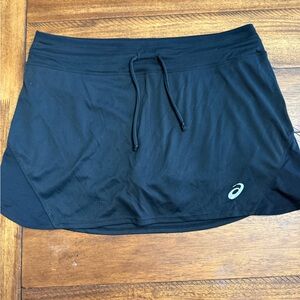 Asics Black Women's Athletic Skort with Drawstring